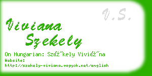 viviana szekely business card